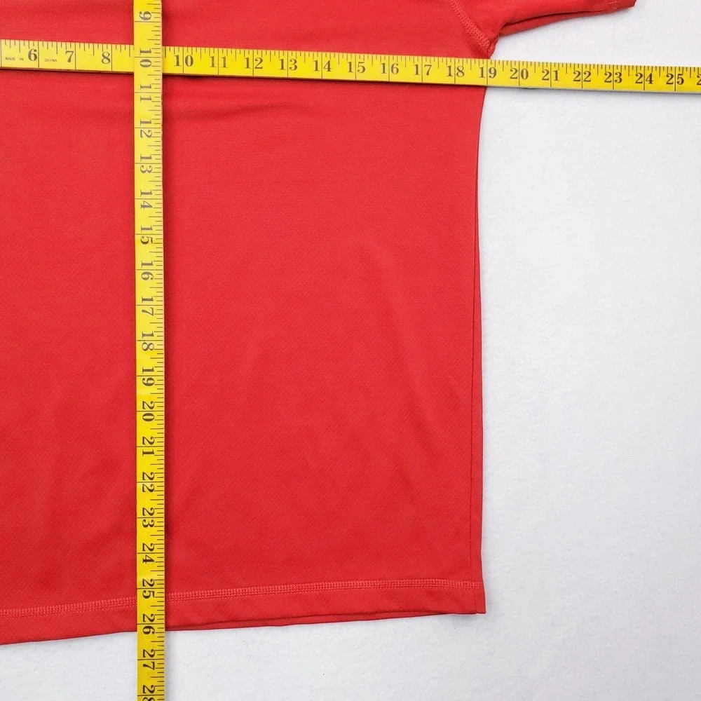 North Face Shirt Mens Small Red Horizon Polo Short Sleeve Outdoor Flashdry Golf